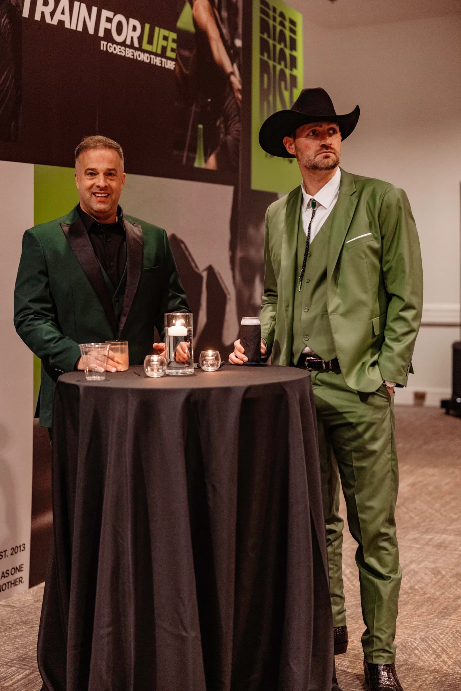 Guests dressed for an Owners Collective evening event